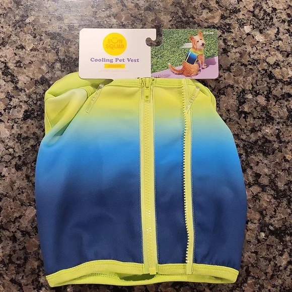 Sun Squad Cooling Pet VEst MEDIUM size zippered add water for cooling new w tags - Picture 2 of 8